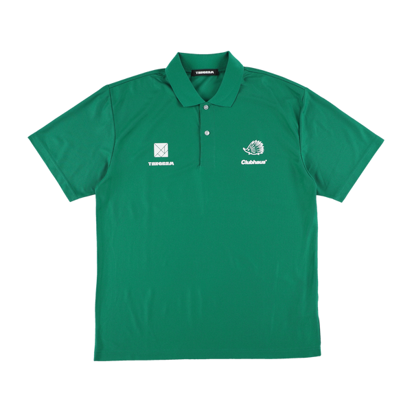 CLUBHAUS × TANGRAM TURF HEDGEHOG POLO SHIRTS GREEN TGS-MPL40