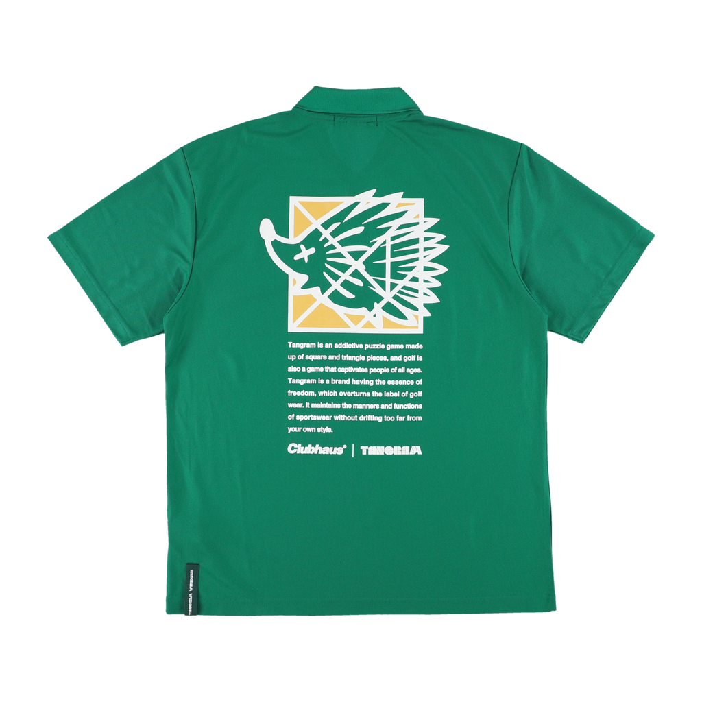 予約販売】本 × CLUBHAUS TANGRAM ポロシャツ HEDGEHOG TURF ウエア