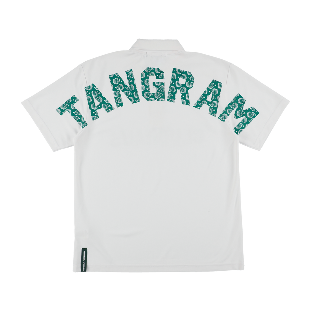 CLUBHAUS × TANGRAM ARCH HEDGEHOG POLO SHIRTS WHITE TGS-MPL41