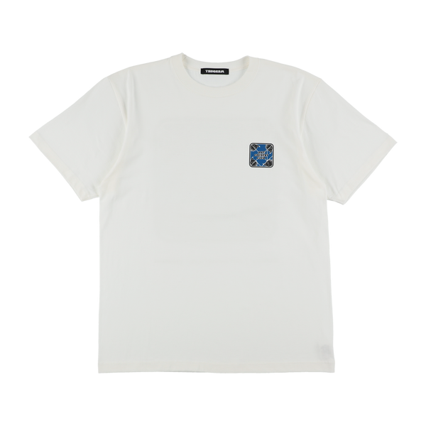 CLUBHAUS × ANTi COUNTORY CLUB × TANGRAM TRIPLE LOGO TEE V.WHITE / BLUE TGS-MT81