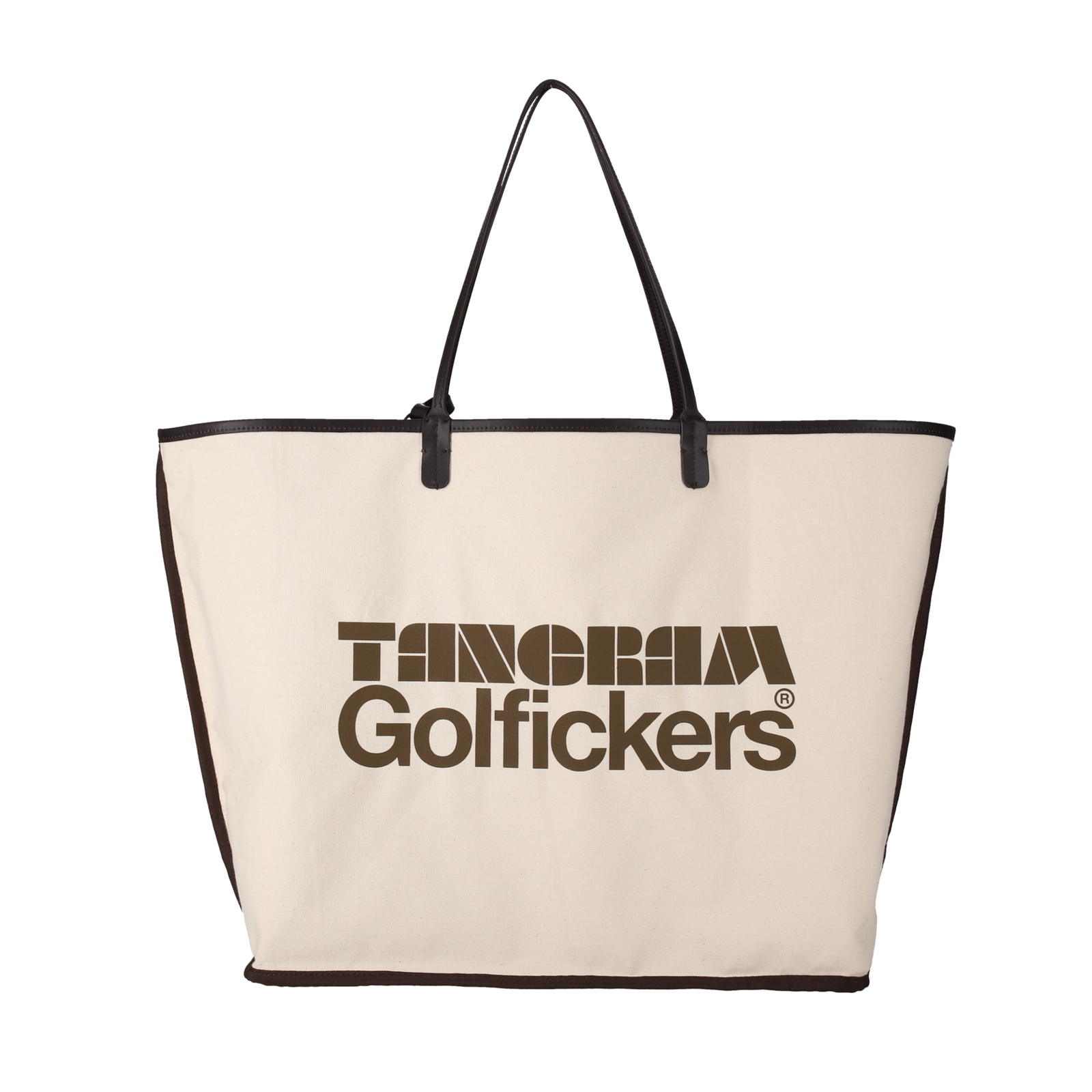 GOLFICKERS × TANGRAM REVERSIBLE TORT BAG ORANGE / OFF WHITE TG-BAG13