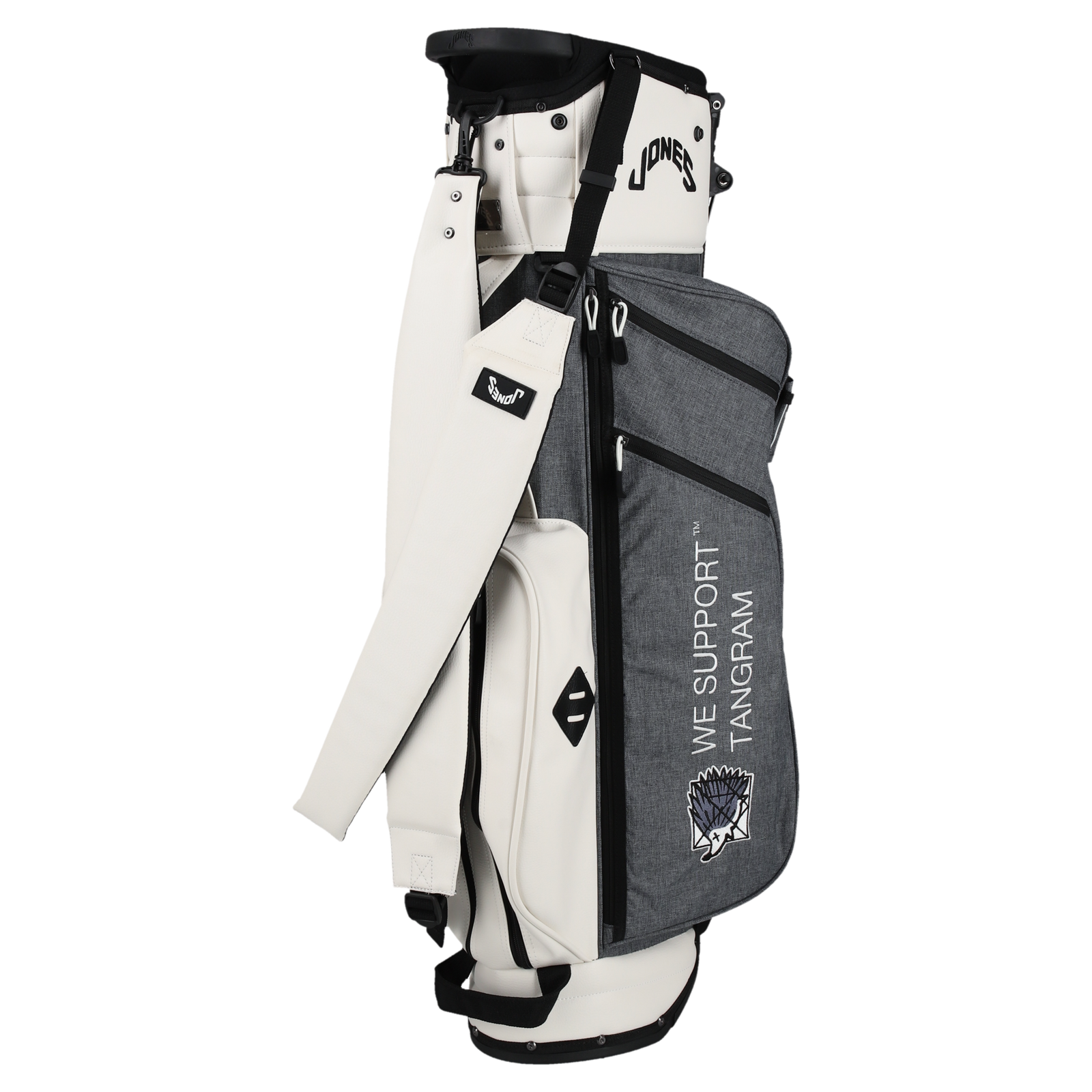 CLUBHAUS ×JONES × TANGRAM CREW CADDY BAG 3 HEATHER CHARCOAL CLUBHAUS ×JONES × TANGRAM CREW CADDY BAG 3 HEATHER CHARCOAL