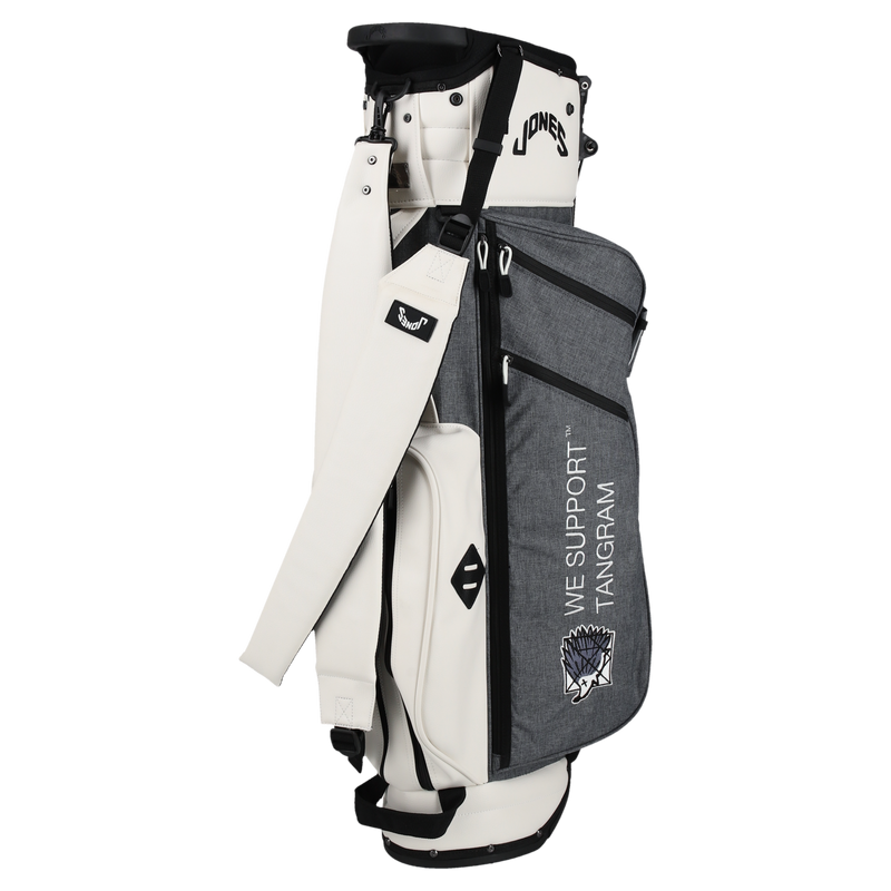 CLUBHAUS ×JONES × TANGRAM CREW CADDY BAG 3 HEATHER CHARCOAL TGA-G43 CLUBHAUS ×JONES × TANGRAM CREW CADDY BAG 3 HEATHER CHARCOAL TGA-G43