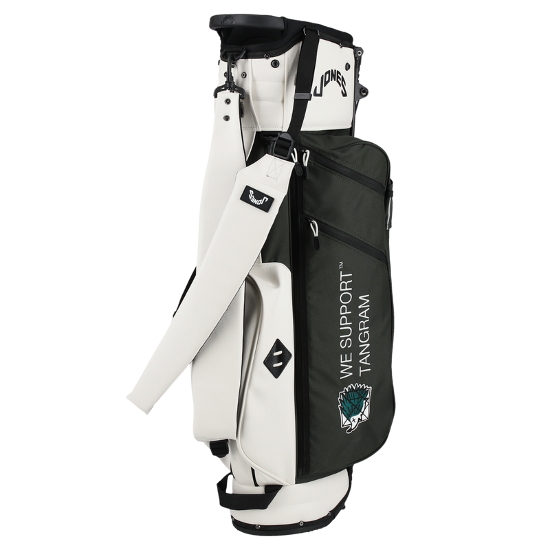 CLUBHAUS ×JONES × TANGRAM CREW CADDY BAG 3 DARK OLIVE TGA-G43 CLUBHAUS ×JONES × TANGRAM CREW CADDY BAG 3 DARK OLIVE TGA-G43