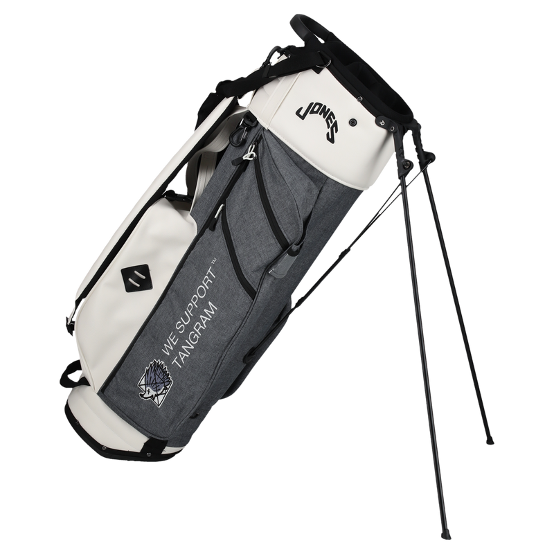 CLUBHAUS ×JONES × TANGRAM CREW CADDY BAG 3 HEATHER CHARCOAL TGA-G43 CLUBHAUS ×JONES × TANGRAM CREW CADDY BAG 3 HEATHER CHARCOAL TGA-G43