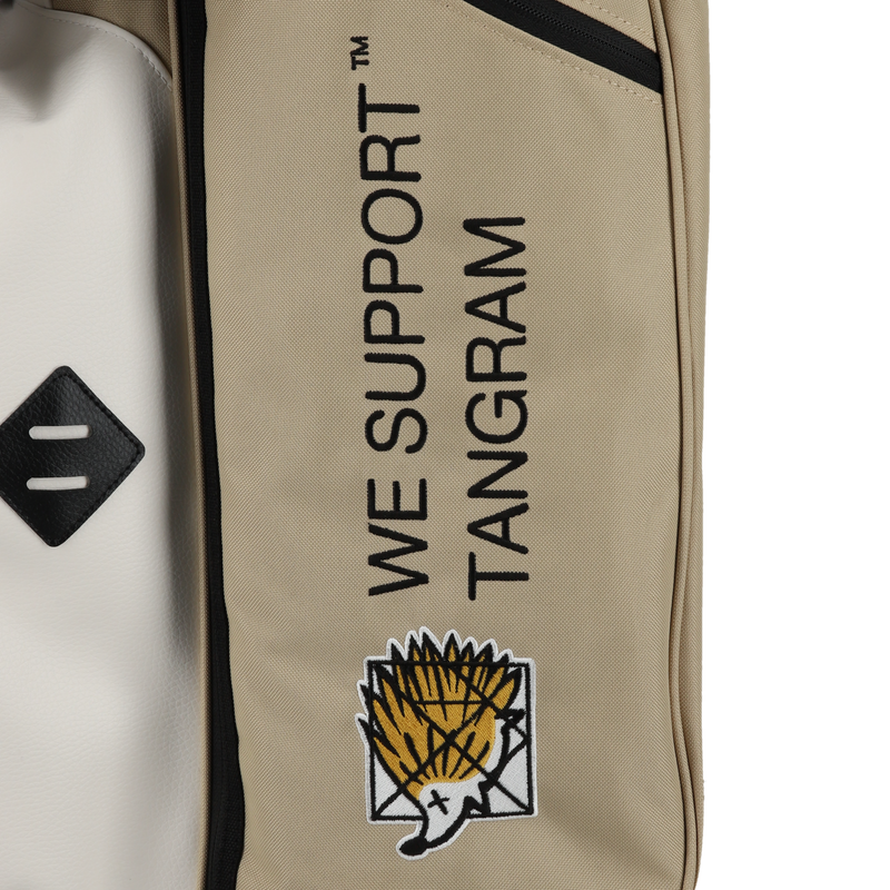CLUBHAUS ×JONES × TANGRAM CREW CADDY BAG 3 SAND BEIGE TGA-G43 CLUBHAUS ×JONES × TANGRAM CREW CADDY BAG 3 SAND BEIGE TGA-G43