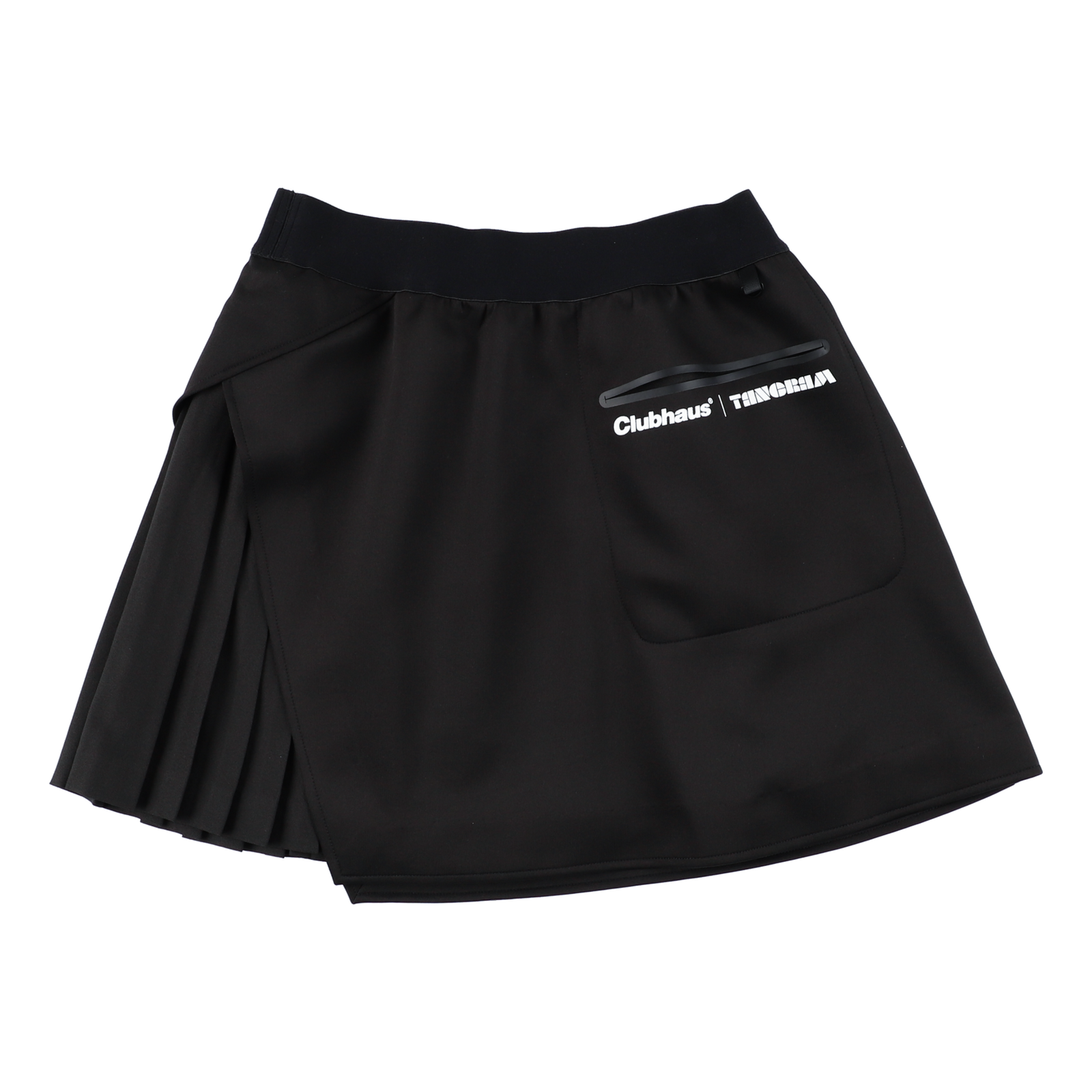 CLUBHAUS × TANGRAM TURF SKIRT BLACK TGA-LS04