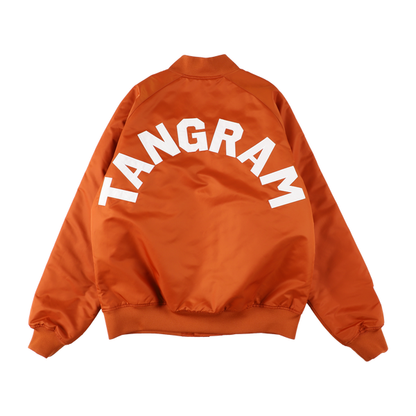 メンズウェア TANGRAM SATIN GOLFJACKET ORANGE TGA-MB08 TGA-
