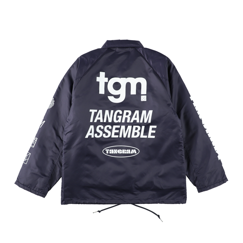 TGM NYLON BOA COACH JACKET NAVY TGA-MB19