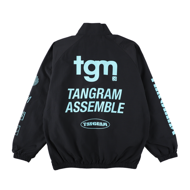 TGM NYLON TRAINING JACKET BLACK TGA-MB20