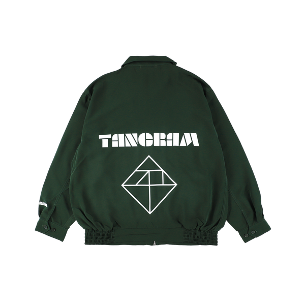 LINE PUZZLE LOGO POPLIN JACKET GREEN TGA-MB21