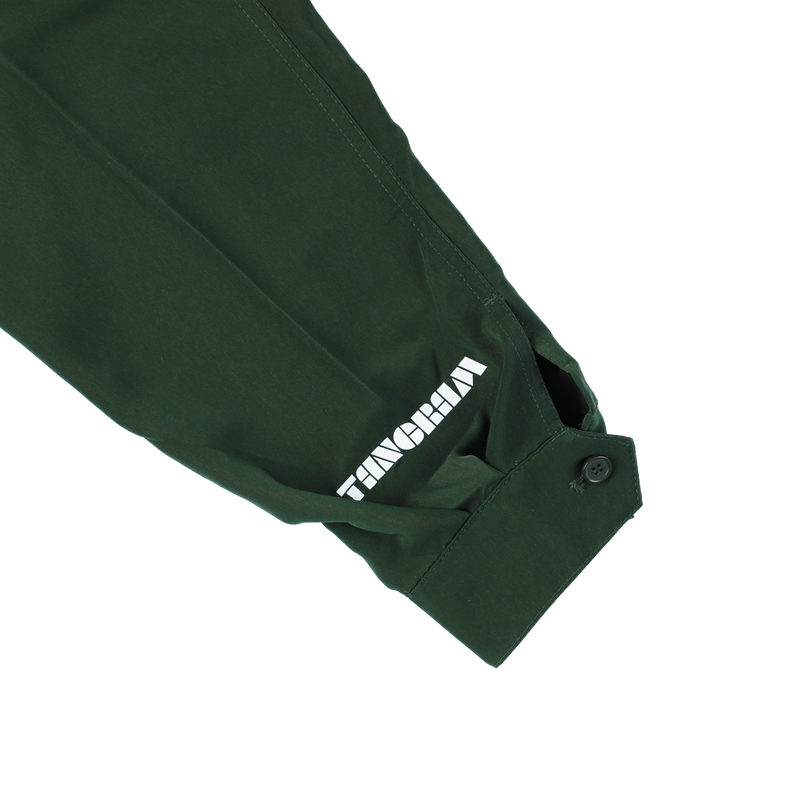 LINE PUZZLE LOGO POPLIN JACKET GREEN TGA-MB21