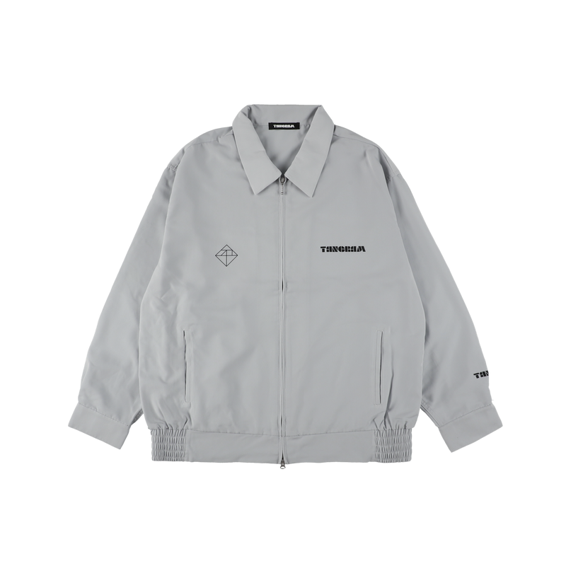 LINE PUZZLE LOGO POPLIN JACKET GRAY TGA-MB21