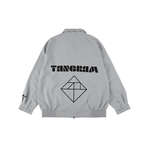 LINE PUZZLE LOGO POPLIN JACKET GRAY TGA-MB21