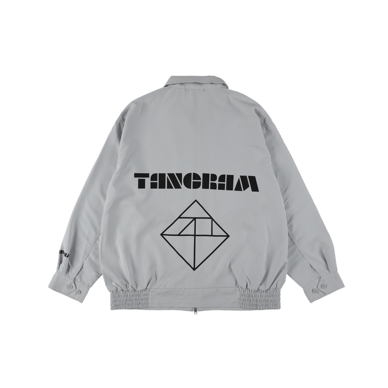 LINE PUZZLE LOGO POPLIN JACKET GRAY TGA-MB21