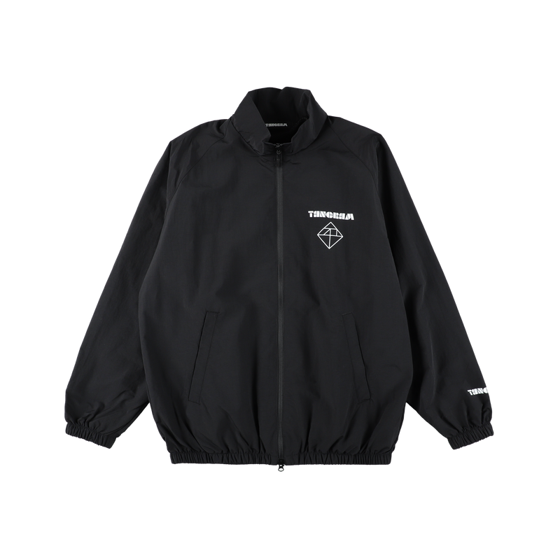 LINE PUZZLE LOGO NYLON TRAINING JACKET BLACK TGA-MB22