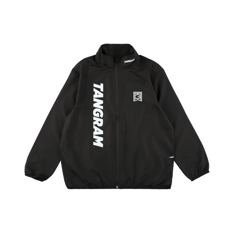 VERTICAL SLANT LOGO RIP-STOP JACKET BLACK TGA-MB24