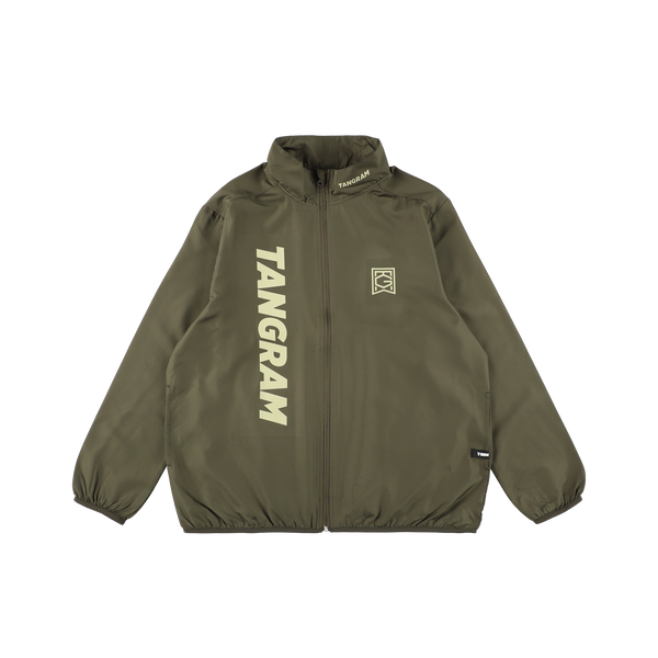 VERTICAL SLANT LOGO RIP-STOP JACKET OLIVE TGA-MB24