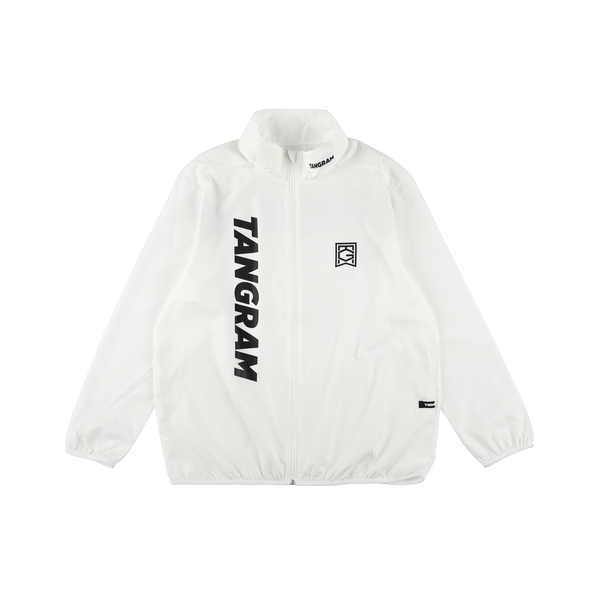 VERTICAL SLANT LOGO RIP-STOP JACKET  WHITE TGA-MB24