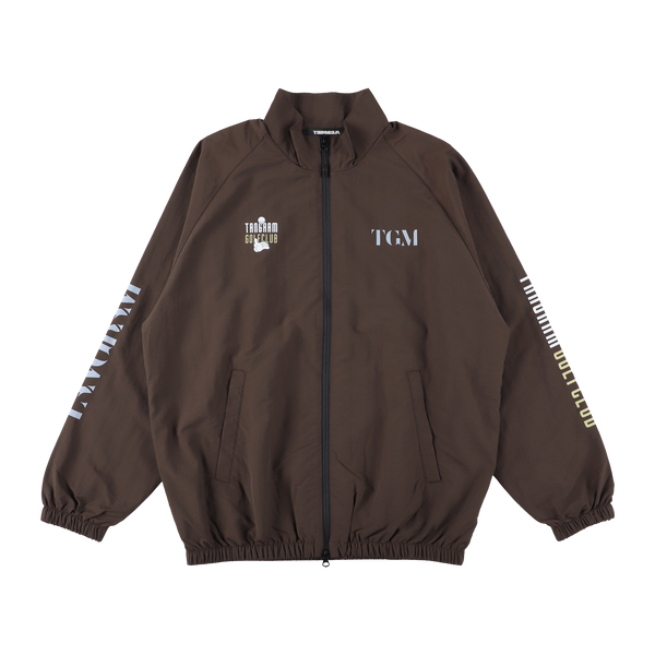 GOLF CLUB NYLON TRAINING JACKET CHOCOLATE BROWN TGA-MB30