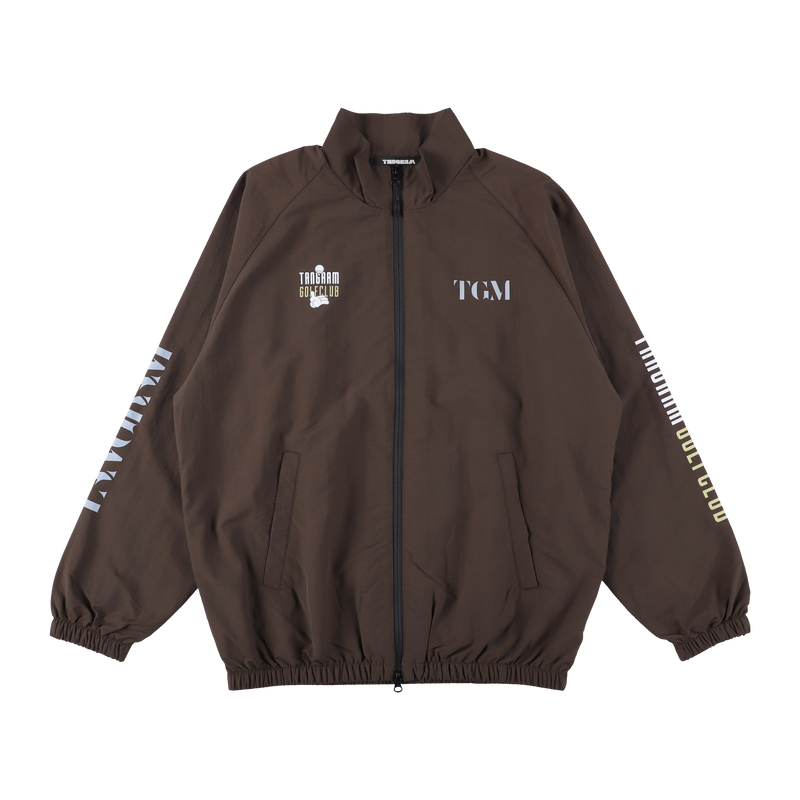 GOLF CLUB NYLON TRAINING JACKET CHOCOLATE BROWN TGA-MB30