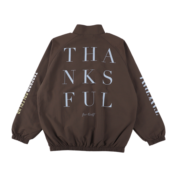 GOLF CLUB NYLON TRAINING JACKET CHOCOLATE BROWN TGA-MB30