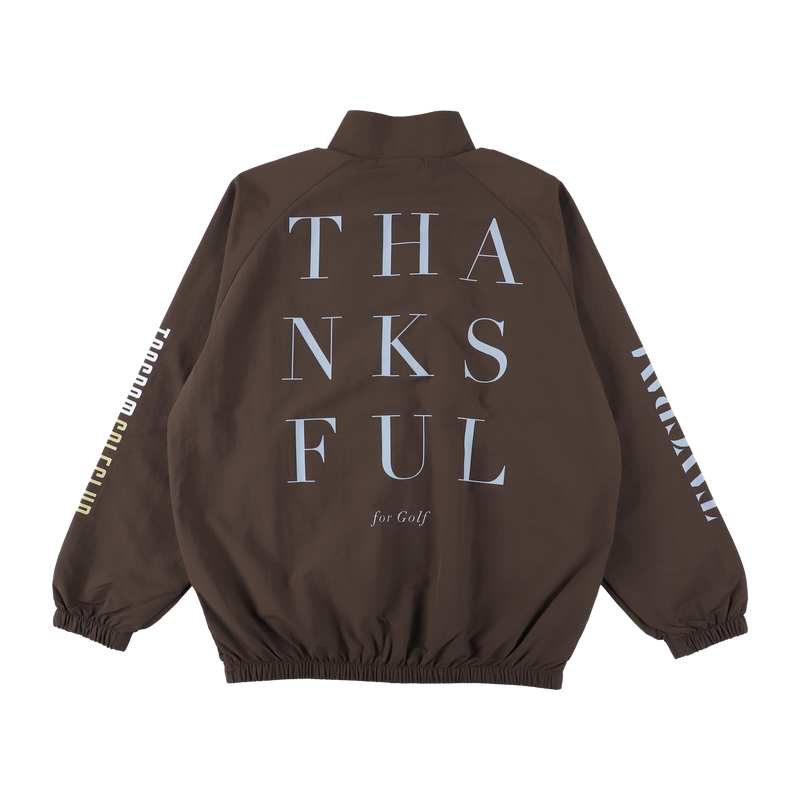 GOLF CLUB NYLON TRAINING JACKET CHOCOLATE BROWN TGA-MB30