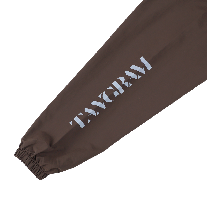 GOLF CLUB NYLON TRAINING JACKET CHOCOLATE BROWN TGA-MB30