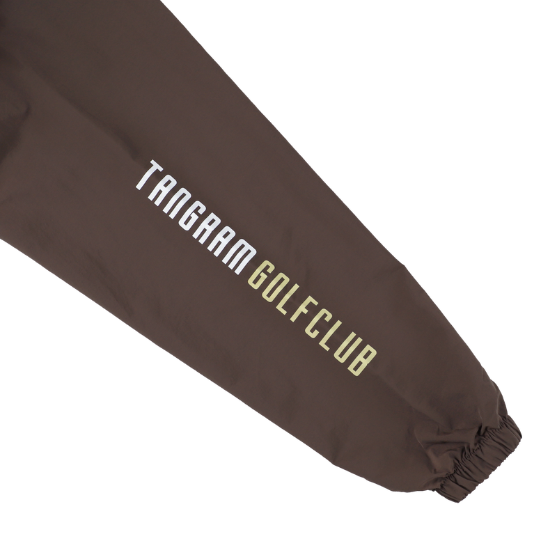 GOLF CLUB NYLON TRAINING JACKET CHOCOLATE BROWN TGA-MB30
