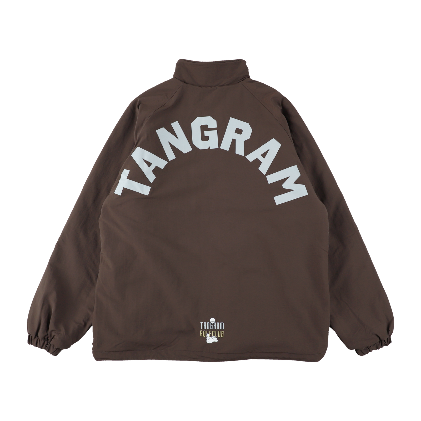 GOLF CLUB FLEECE REVERSIBLE JACKET CHOCOLATE BROWN TGA-MB31 – TANGRAM