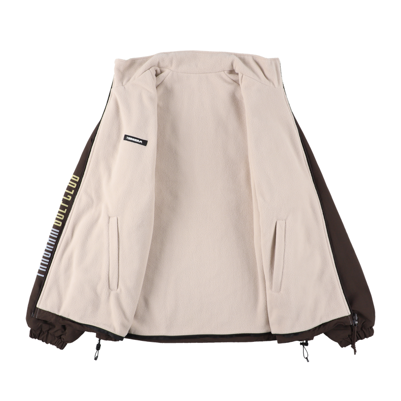 GOLF CLUB FLEECE REVERSIBLE JACKET CHOCOLATE BROWN TGA-MB31