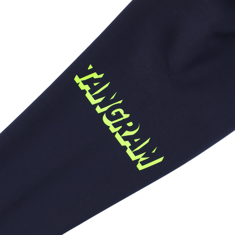 3D LOGO DOUBLE KNIT STAND JACKET NAVY TGA-MB33