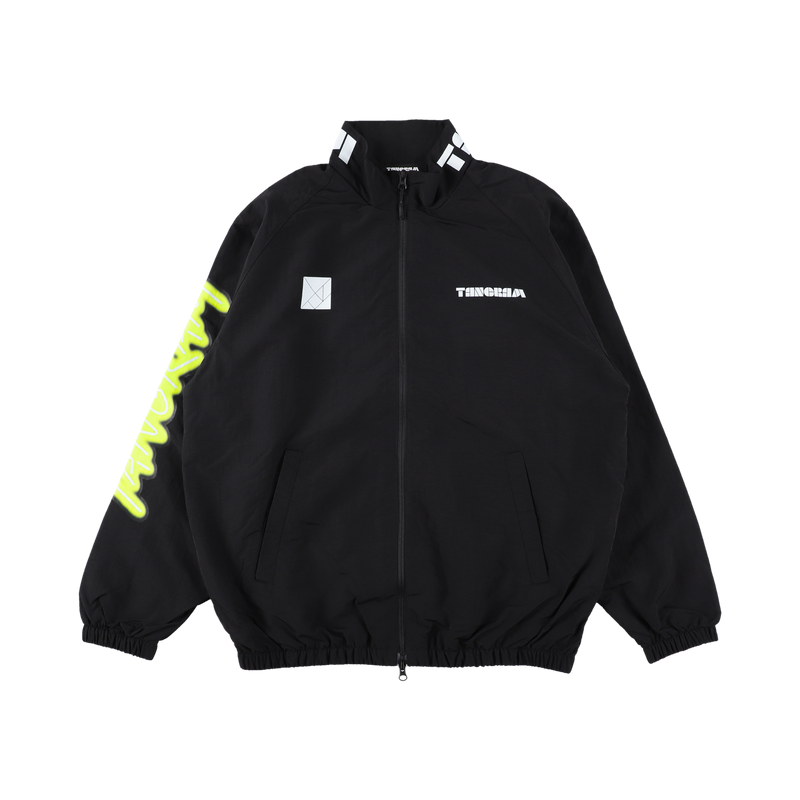 NEON LOGO NYLON TRAINING JACKET BLACK TGA-MB34 – TANGRAM