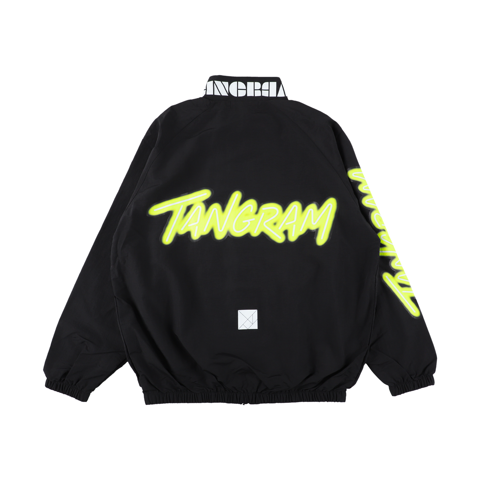 NEON LOGO NYLON TRAINING JACKET BLACK TGA-MB34 – TANGRAM