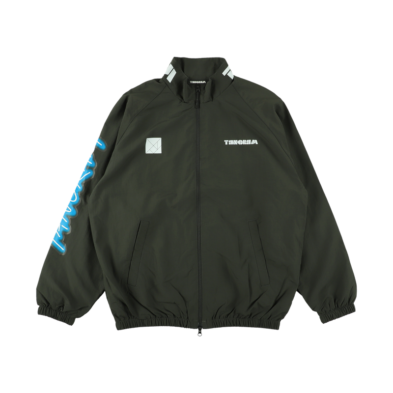 NEON LOGO NYLON TRAINING JACKET OLIVE TGA-MB34 – TANGRAM