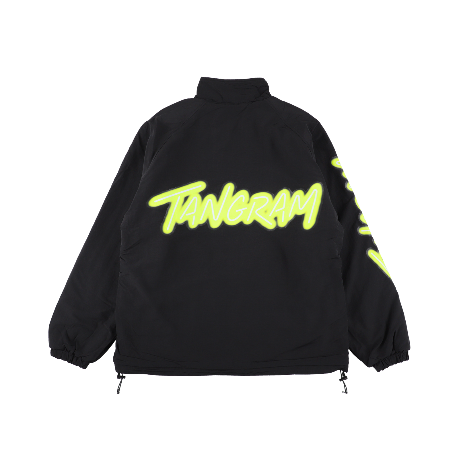 NEON LOGO FLEECE REVERSIBLE JACKET BLACK TGA-MB35 – TANGRAM
