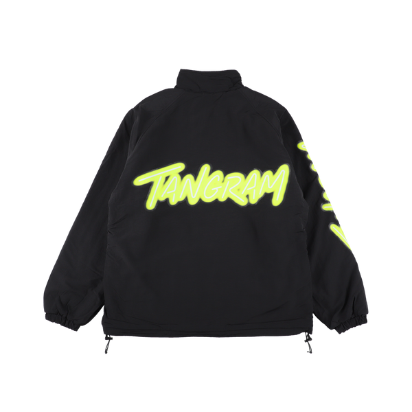 NEON LOGO FLEECE REVERSIBLE JACKET BLACK TGA-MB35 – TANGRAM