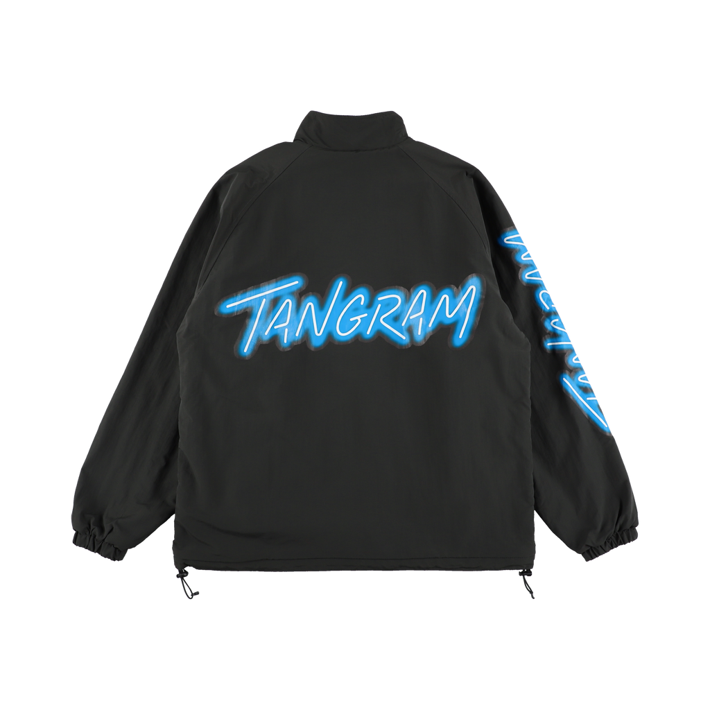 NEON LOGO FLEECE REVERSIBLE JACKET OLIVE TGA-MB35 – TANGRAM