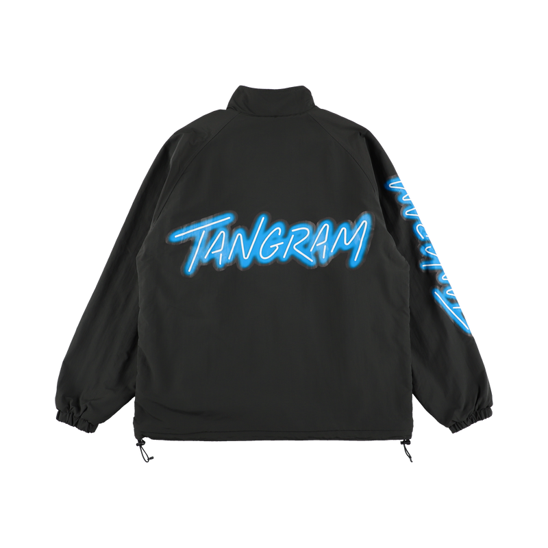 NEON LOGO FLEECE REVERSIBLE JACKET OLIVE TGA-MB35 – TANGRAM