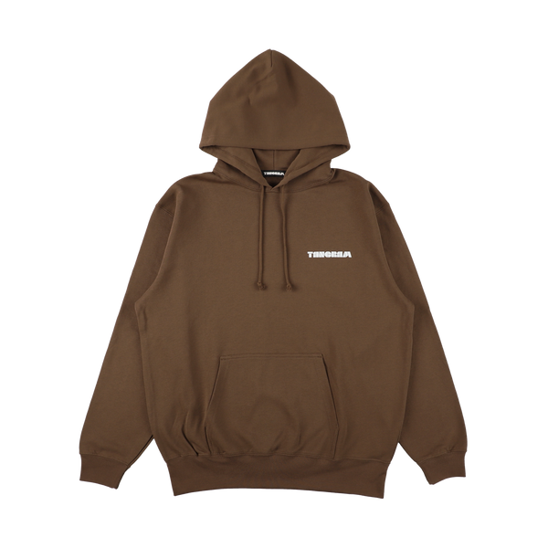 BASIC LOGO HOODIE BROWN TGA-MF16