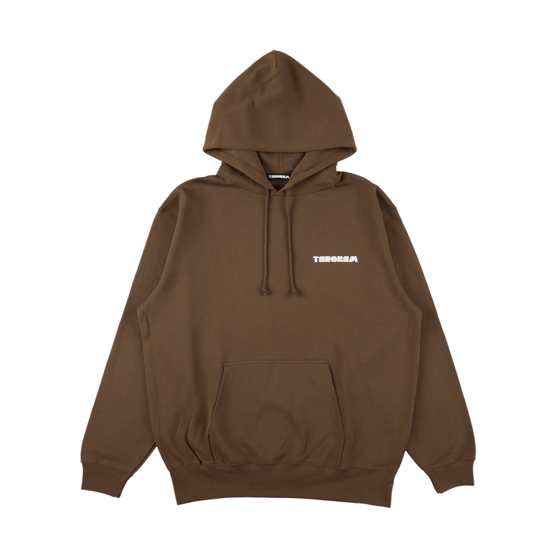 BASIC LOGO HOODIE BROWN TGA-MF16