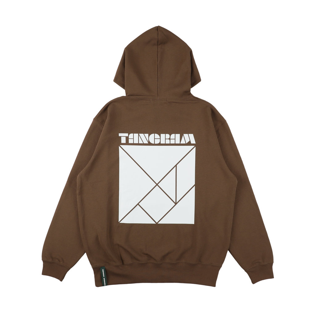 BASIC LOGO HOODIE BROWN TGA-MF16 – TANGRAM