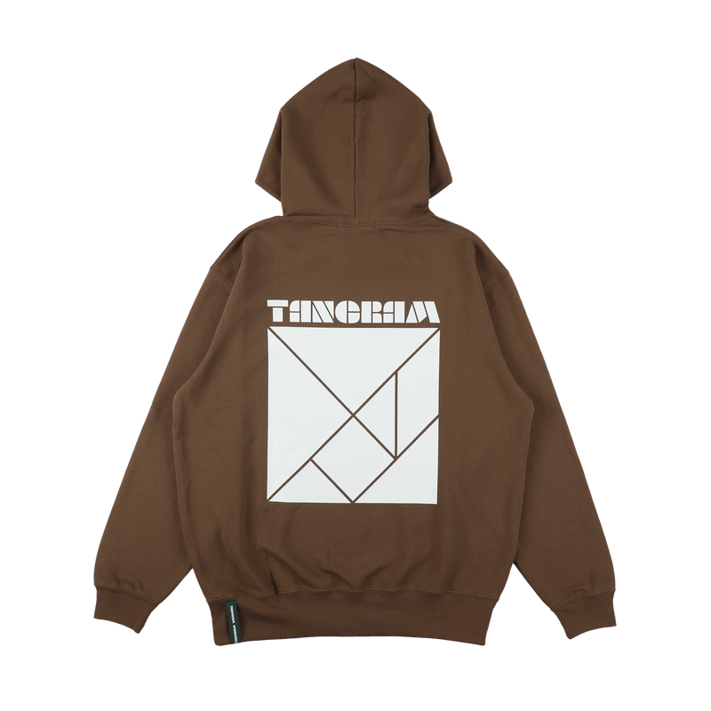 BASIC LOGO HOODIE BROWN TGA-MF16