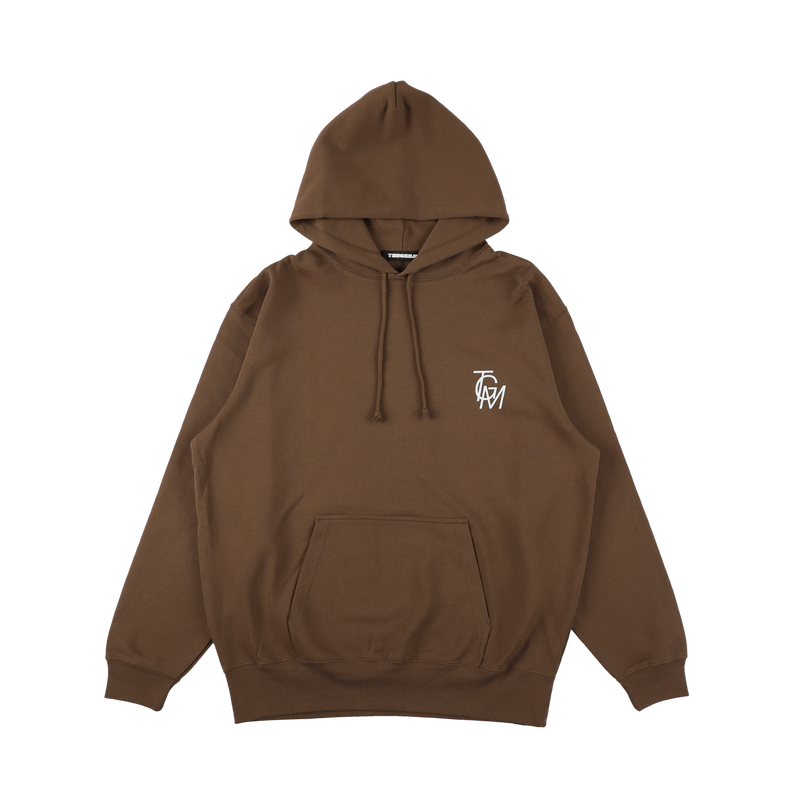 TSL LOGO HOODIE BROWN TGA-MF17