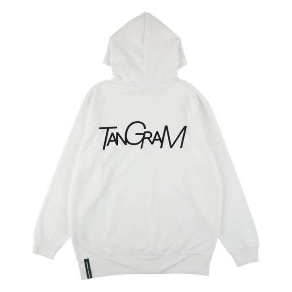 GOLFICKERS × TANGRAM HOODIE WHITE-