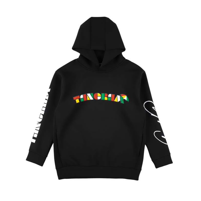 APG × TANGRAM DOUBLE KNIT HOODIE BLACK TGA-MF32