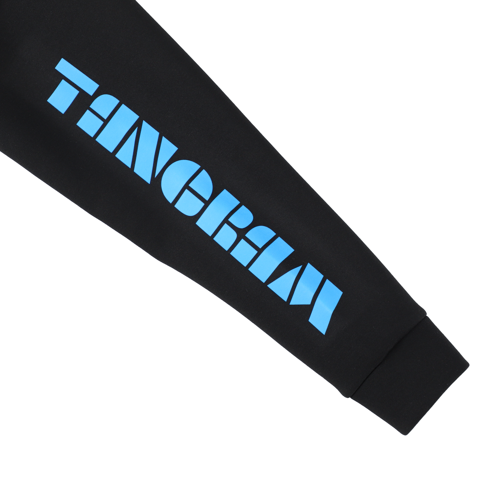 DOUBLE KNIT COLOR LOGO HOODIE BLACK TGA-MF33 – TANGRAM