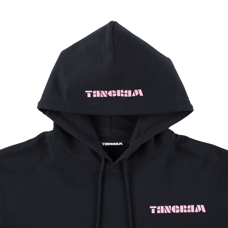 SCATTERED LOGO HEAVY WEIGHT HOODIE NAVY TGA-MF37