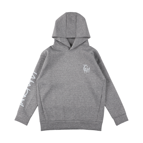 DOUBLE KNIT BIG TSL LOGO HOODIE GRAY TGA-MF44