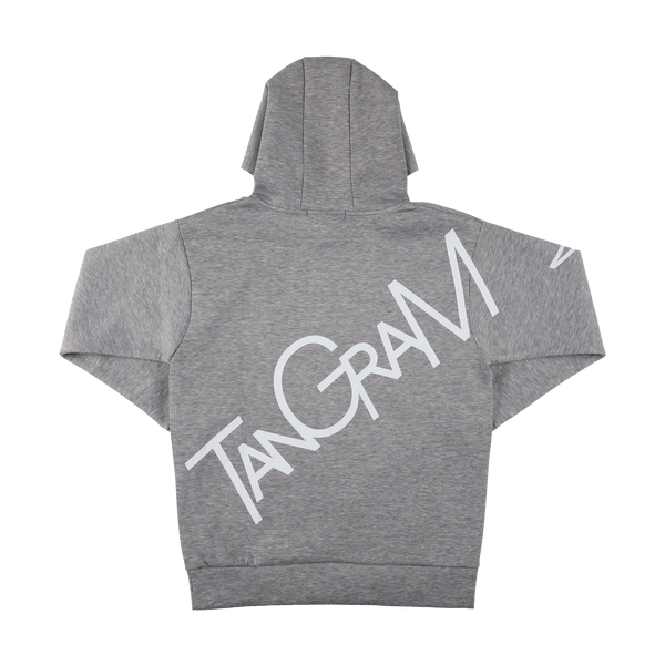 DOUBLE KNIT BIG TSL LOGO HOODIE GRAY TGA-MF44 – TANGRAM